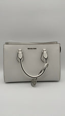 Michael Kors Womens Medium Cz Satchel Optic White Bags