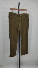 Donni Women Waffle Painter Pant Pants Green M