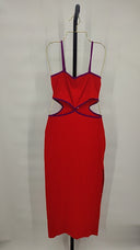 Lspace Women Libra Dress Basic Sleeved Red S