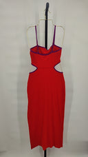 Lspace Women Libra Dress Basic Sleeved Red S