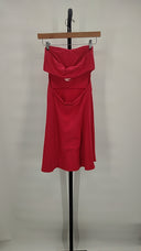 Susana Monaco Women Open Back Dress Basic Sleeved Pink S