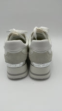 Michael Kors Womens Mariah Mixed-Media Trainer White Shoes 9