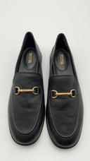 Michael Kors Womens Carson Leather Loafer Black Shoes 11
