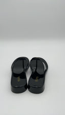 Michael Kors Womens Hannah Jelly T-Strap Sandal Black Shoes 7