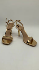 Michael Kors Womens Halle Sandal Pale Gold Shoes 8.5