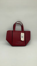 Michael Kors Womens Small Grab Tote Deep Red Bags