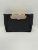 Michael Kors Womens Large Conv Clutch Black Bags