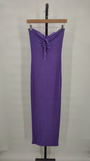 By.Dyln Women Vienna Maxi Dress Basic Sleeved Purple XS