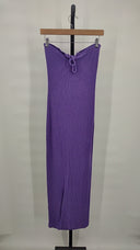By.Dyln Women Vienna Maxi Dress Basic Sleeved Purple XS