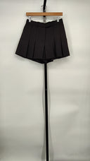 Helmut Lang Women Pleated Skort Shorts Black 4