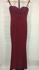 Katie May Women Yasmin Gown Basic Sleeved Dress Red S