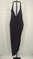 Norma Kamali Women X Revolve V Neck Rectangle Gown Black M
