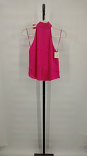 Favorite Daughter Women Bow Tie Top Sleeved Pink XS