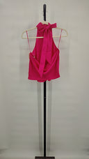 Favorite Daughter Women Bow Tie Top Sleeved Pink XS