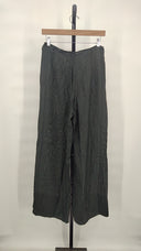 St. Agni Women Sheer Silk Gauze Pants Black L