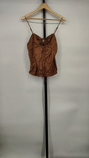 Cami Nyc Women Cambry Sleeved Top Brown L