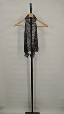 Retrofete Women Violet Top Sleeved Black M