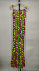 Gonza Women Strappy Maxi Dress Basic Sleeved Green XS