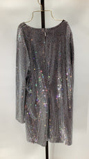 Michael Kors Womens Rctngl Emblsh Ls Mini Black Basic Sleeved Dress XL