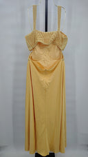 Simkhai Women Roberta Fossil Crochet Maxi Dress Yellow 10