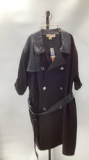 Michael Kors Womens Mix Fab Mini Trench D Black Basic Sleeved Dress XL