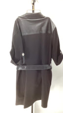 Michael Kors Womens Mix Fab Mini Trench D Black Basic Sleeved Dress XL