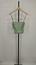 Camila Coelho Women Rousseau Top Sleeved Green S