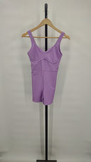 Beach Riot Women Jada Onsie Sleeved Jumpsuit Purple S