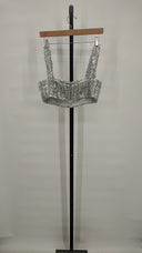 Amanda Uprichard Women Tish Top Silver S