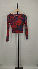 Ronny Kobo Women Vera Top Sleeved Orange XS