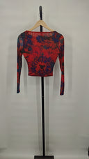 Ronny Kobo Women Vera Top Sleeved Orange XS