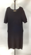 Michael Kors Womens Merino Ss Shaker Mini Black Basic Sleeved Dress S