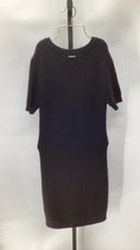 Michael Kors Womens Merino Ss Shaker Mini Black Basic Sleeved Dress S