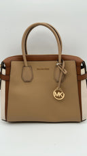 Michael Kors Womens Medium Tz Belted Stchl Camel Mlt Bags