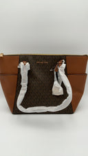 Michael Kors Womens Large Tz Tote Brown Bags