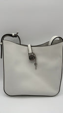 Michael Kors Womens Small Bckt Shldr Optic White Bags