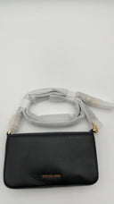 Michael Kors Womens Small Convertible Crossbody Pouchet Black Bags