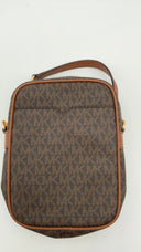 Michael Kors Womens Medium North South Chain Crossbody Brown Bags