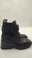 Karl Lagerfeld Women Cavin Lug Sole Chelsea Boot Shoes Black 8
