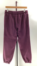 Quince Organic Heavyweight Fleece Boyfriend Sweatpants - 27" Petite Plum M