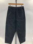 Quince Womens Organic Stretch Cotton Twill Barrel Pants - 27" Black L
