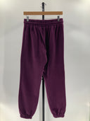 Quince Womens Organic Heavyweight Fleece Boyfriend Sweatpants - 27" Plum L