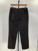 Quince Womens Organic Stretch Corduroy Straight Leg Pants - 28" Espresso 6