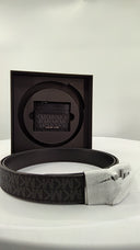 Michael Kors Mens 4-In-1 Reversible Logo Belt Box Set Black