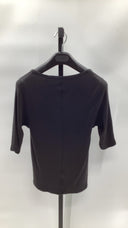 Quince Womens Organic Cotton Micro-Rib Scoop Neck Tank Black XS