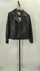 Michael Kors Faux Leather Moto Black XL