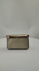 Michael Kors Womens Jet Set Large Metallic Leather Bag Gold Bags