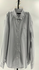 Quince Mens Organic Cotton Perfect Stretch Poplin Shirt Light Gray L
