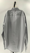 Quince Mens Organic Cotton Perfect Stretch Poplin Shirt Light Gray L