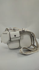 Michael Kors Womens Medium Pkt Xbdy W Attch Optic White Wallet